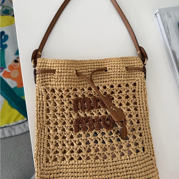 Miu Miu Beige Crochet Mini Bag - Picture 4 of 4